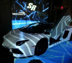 White Lamborghini at SR